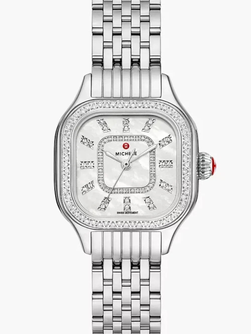 Michele Meggie Diamond MOP Dial Stainless Steel Ladies 29mm MWW33B000001 Watch